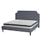 Flash Furniture King Size Lt Gray Fabric Platform Bed w/ Mattress SL-BM10-12-GG - alternate 5